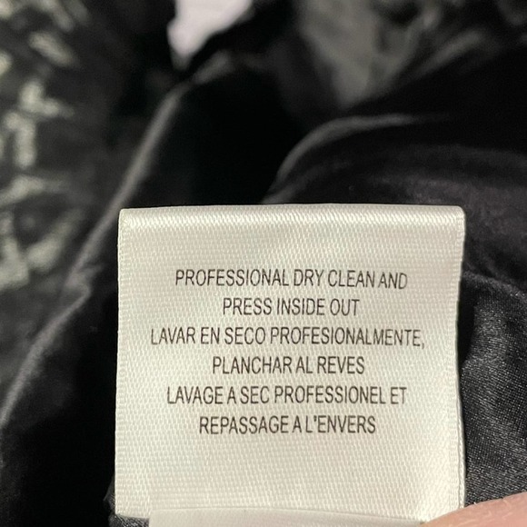 BCBG MaxAria Spaghetti Strap Black White Dress with Sequins Size 12 - Picture 14 of 14